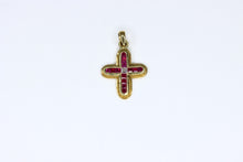  Gold Cross with rubies and diamond