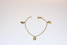  Gold Chain Bracelet with charms for Child