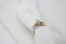  Yellow and White Gold Ring with diamonds