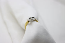  Gold and Platinum Ring with diamonds