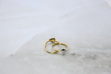  Gold Hoop Earrings with White Gold Hearts