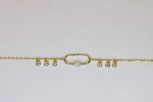  Silver Gold Plated Bracelet with zircons