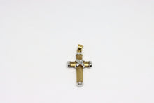  Yellow and White Gold Cross