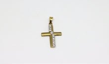  Gold Cross with zircons