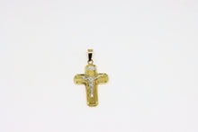  Yellow and White Gold Cross with details