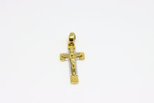  Yellow and White Gold Cross with details