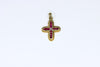 Gold Cross with rubies and diamond