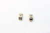 White and Yellow Gold Earrings with diamonds