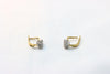 Yellow and White Gold Earrings with diamonds