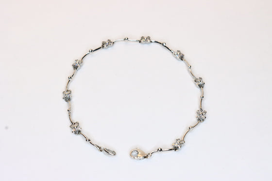 White Gold Tennis Bracelet with diamonds