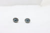 White Gold Earrings with diamonds and aquamarine