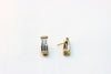 White and Yellow Gold Earrings with diamonds