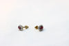 White and Yellow Gold Earrings with rubies and diamonds