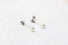  White Gold Earrings with pearls and diamond