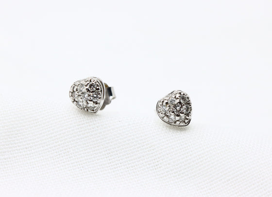 White Gold Earrings with diamonds