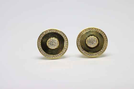 Gold Plated Silver Earrings with zircons