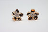 Rose Gold Plated Silver Earrings with zircons