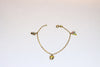 Gold Chain Bracelet with charms for Child