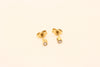 Gold Earrings with diamonds