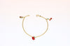 Gold Chain Bracelet with Charms for Child