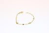 Gold Chain Bracelet with Charms for Child