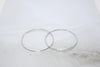 White Gold Hoop Earrings