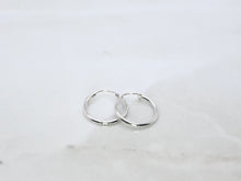  White Gold Hoop Earrings