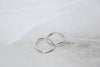 White Gold Hoop Earrings