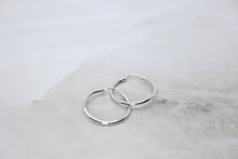  White Gold Hoop Earrings