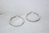 White Gold Hoop Earrings