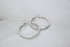 White Gold Hoop Earrings