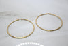 Yellow and White Gold Hoop Earrings