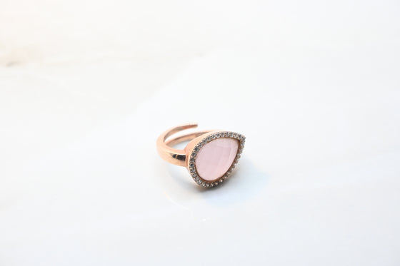 Silver Rose Gold Plated Ring