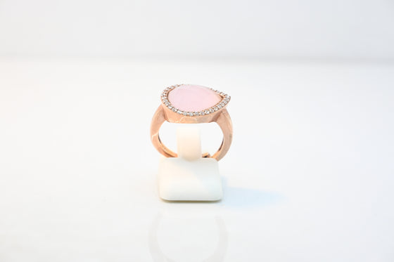 Silver Rose Gold Plated Ring