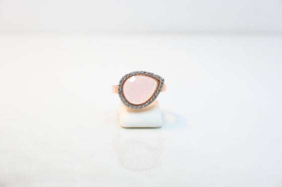 Silver Rose Gold Plated Ring