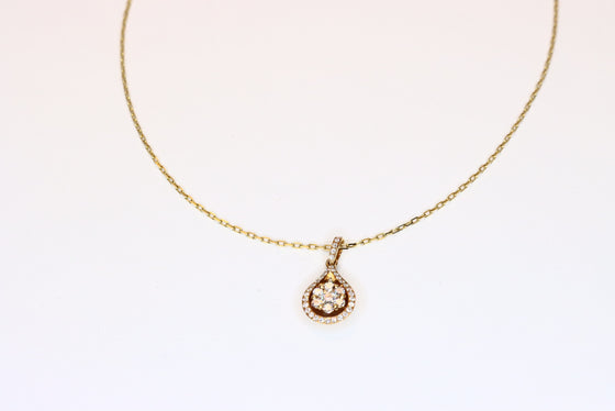 Rose Gold Pendant with diamond