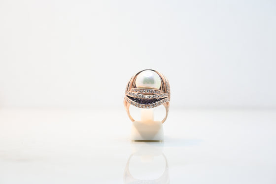 Silver Rose Gold Plated Ring