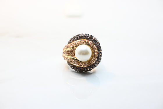 Silver Gold Plated Ring