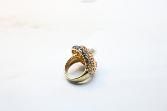 Silver Gold Plated Ring