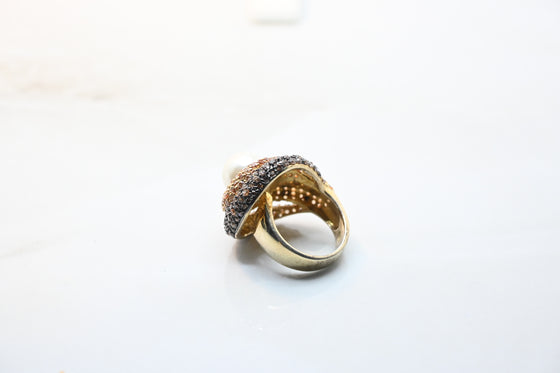 Silver Gold Plated Ring