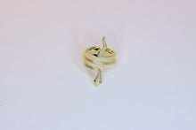  Gold Plated Silver Snake Ring