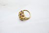 Yellow Gold Ring with Amethysts