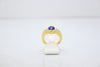 Yellow Gold Diamond Ring with Sapphire