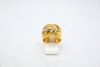 Yellow Gold Diamond Ring with Emerald  Ruby and Sapphire