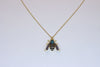 Silver Gold Plated Wasp Pendant