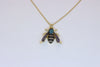 Silver Gold Plated Wasp Pendant