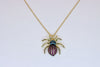 Silver Gold Plated Spider Pendant