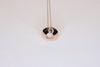 Silver Rose Gold Plated Pendant with Pearl