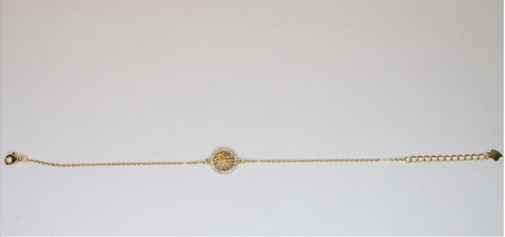 Silver Gold  plated Chain Bracelet - Tree of Life