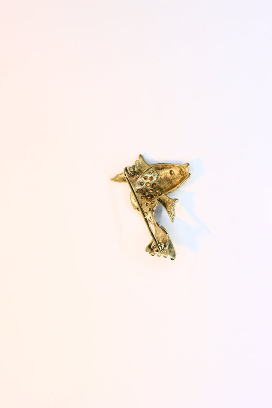 Silver Gold plated  Brooch PG002